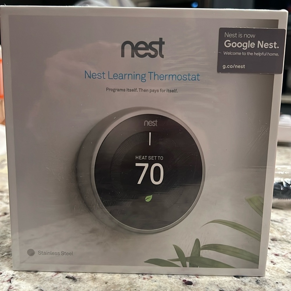 New Google Nest Learning Thermostat - Programmable Smart Thermostat for Home.